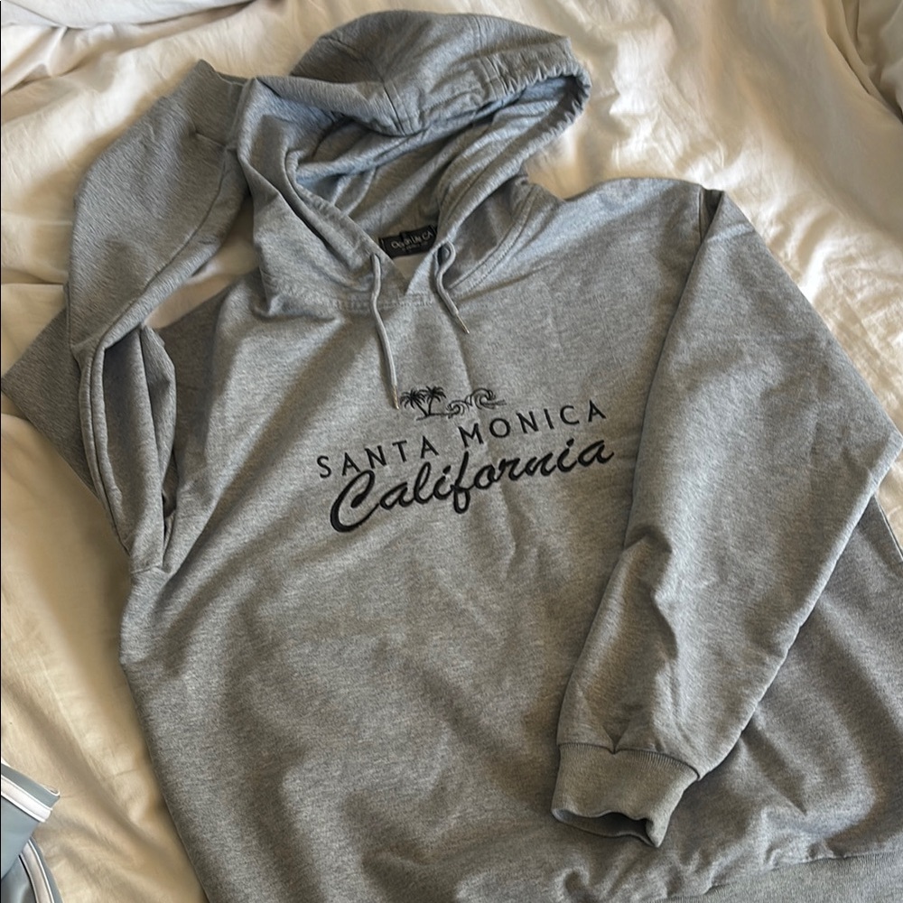 Gray Santa Monica California Women's Hoodie